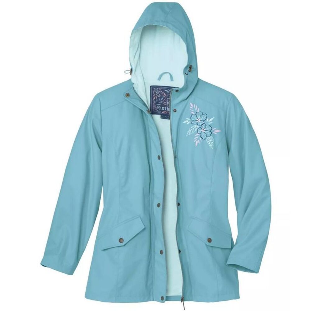 Atlas for Women Womens/Ladies Waxed  Windbreaker / Blue
